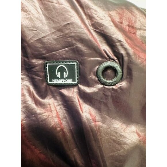 Calvin Klein Metallic Puffer Asymmetrical Zip Chevron Quilted Design Vest  XS - Picture 8 of 9